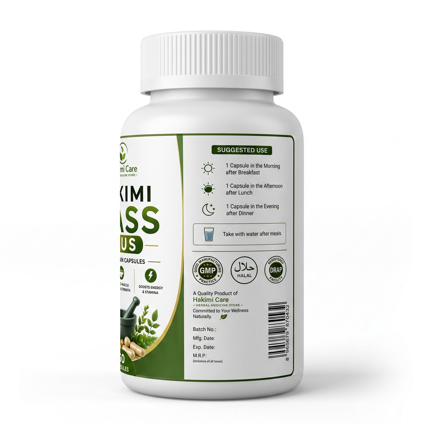 Hakimi Mass plus | Herbal weight gain capsules